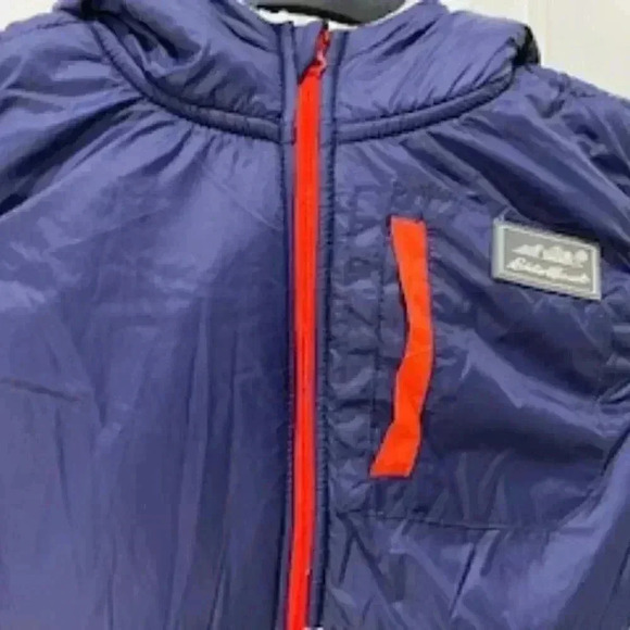 NEW Eddie Bauer Shearling‎ Fleece Hooded Vest Child’s Size 14 NWT - Picture 5 of 9